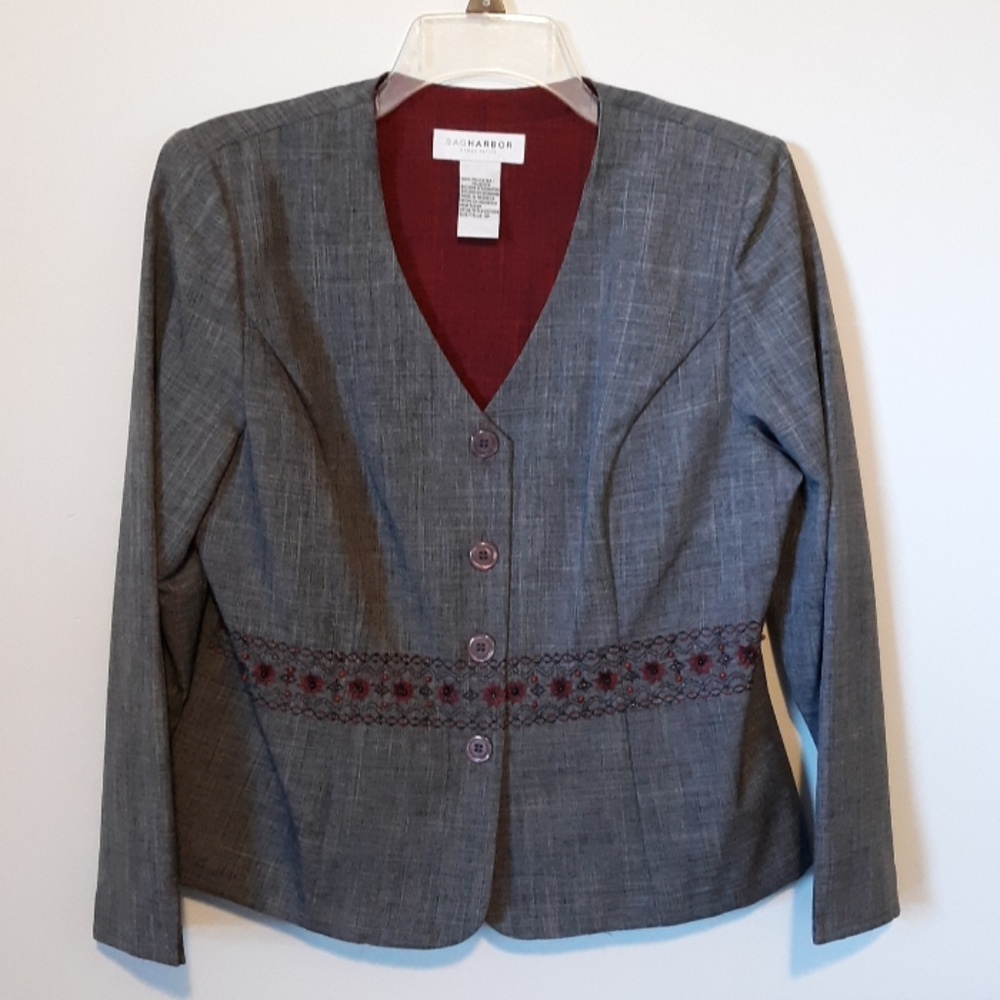 Sag Harbor Petite Suit Jacket, size 10P